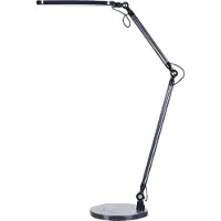Beliani LED Schreibtischlampe Schwarz Aluminium 80 cm Hoch Verstellbar Modernes Design Minimalistisch für Büro Home Office Arbeitszimmer Schreibtisch