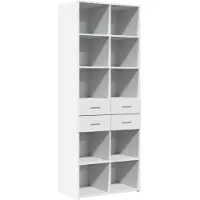 vidaXL Highboard Weiß 70x42,5x185 cm Holzwerkstoff