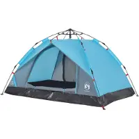 vidaXL Kuppel-Campingzelt 2 Personen Blau Quick Release