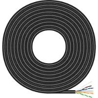 Aisens A135-0675, 100 m, Cat6, U/UTP (UTP), Schwarz