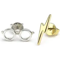 Carat HARRY POTTER - Eclair & Lunettes - Boucle d'Oreilles Argent Massif