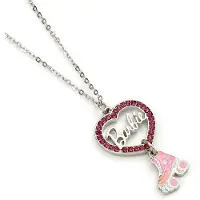 Ginza.se BARBIE - Collier Chaine - Coeur & Patin à Roulettes