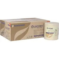 LUCART PROFESSIONAL Handtuchrollen EcoNatural 450 natur 20,8 cm x 155 m 6 Rollen/Paket, 2-lagig, unperforiert