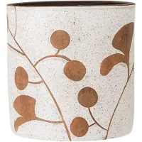 Bloomingville Blooming Ville Janis Deco Blumentopf | Weiß | Terrakotta | 82051068