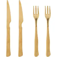 Bloomingville Blooming Ville Ollin Steak Besteck | Gold | Edelstahl | 82052700