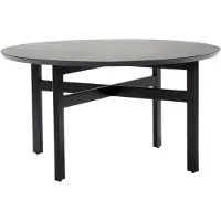 Hubsch Couchtisch Eiche rund - schwarz