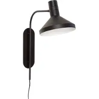 Hubsch Wandleuchte Metall - schwarz