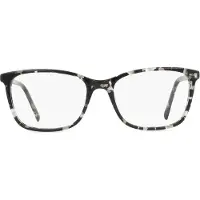 DKNY DK5055 Unisex-Brille inkl. Gläser Vollrand Quadratisch Acetat-Gestell 53/17/140, schwarz