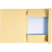 Exacompta 448002E 50x Aktenmappe mit Beschriftungsfeld und 3 Klappen, aus Karton 280g Forever, für Format DIN A4 - beige
