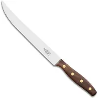 Robert Herder K 6R Fleischmesser rostfrei, blaugepließtet, Griff Walnuß
