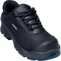 Uvex Sicherheitsschuh "3 MACSOLE Halbschuh" Gr. 44, schwarz (schwarz, blau), 44, Obermaterial: 100% Rindsleder Leather cow., Schuhe, Sicherheitsschuh