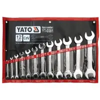 YATO Doppel-Maulschlüssel-Set YT-0381 Chrom-Vanadium-Stahl