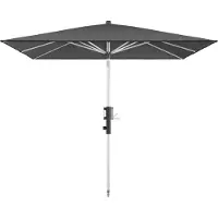 Doppler Knirps, Kurbelschirm / Mittelmastschirm "Phönix 245 x 245", dark grey, 245 x 245 cm