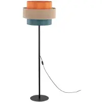 TK Lighting Stehlampe Trio , Multicolour, für Wohn- / Esszimmer, Textil / Stoff / Seide, Stehlampe