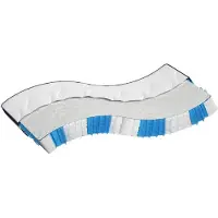 vidaXL Matratze Taschenfederkern Mittelfest 140x190 cm