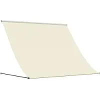 vidaXL Markise Einziehbar Creme 250x150 cm Stoff und Stahl