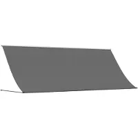 vidaXL Markise Einziehbar Anthrazit 350x150 cm Stoff und Stahl