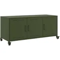 vidaXL TV-Schrank Olivgrün 100,5x39x43,5 cm Kaltgewalzter Stahl
