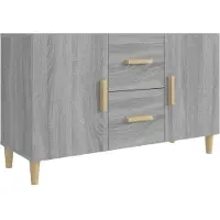 vidaXL Sideboard Grau Sonoma 100x36x60 cm Holzwerkstoff