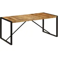 vidaXL Esstisch Raues Massives Mangoholz 180 cm