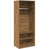 vidaXL Kleiderschrank Artisan-Eiche 80x50x200 cm Holzwerkstoff
