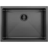 Hak ZENITH Edelstahl-spüle 60x45cm, gun metal
