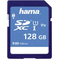 Hama SDXC 128GB, 128 GB, SDXC, Klasse 10, UHS-I, 80 MB/s, Blau