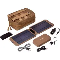 PowerTraveller Tactical Extreme Solarladegerät und Powerbank 12.000mAh grün