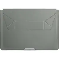 Uniq Oslo Laptop Hülle 14 Zoll - Laptop Sleeve mit faltbarem Laptopständer - Lichen Green