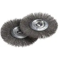 Westfalia Fugenbürste, Metall, 2er-Set für 968744 2 in 1 Fugen-Turbo mit Auffangschale
