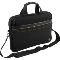 Exacompta Laptoptasche Exactive, geeignet für 1 Laptop bis 15,6'', Reissverschlussfach, Rückenschlaufe, 305 x 420 x 50 mm, Polyesterstoff, schwarz