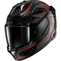 Shark Skwal i3 Linik Helm, schwarz/grau/rot, XS (53/54)