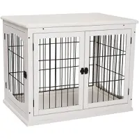 PawHut Hundekäfig für Zuhause Hundehaus Transportbox für Innen Hundebox