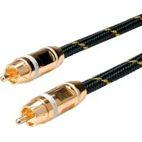 Roline 11094232 - Cinch Kabel, simplex Stecker/Stecker, weiß, 2,5 m