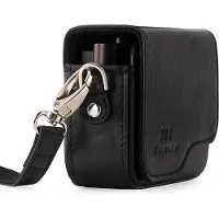 MegaGear MG1263 Leica C Typ 112 Leder Kameratasche mit Trageriemen - Schwarz