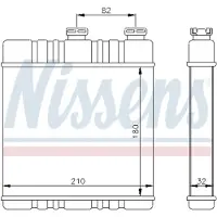 Nissens Wärmetauscher, Innenraumheizung 72660