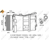 NRF Klimakompressor 32064