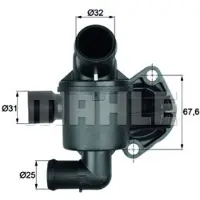 MAHLE ORIGINAL Thermostat, Kühlmittel TI 35 87