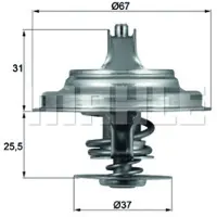 MAHLE ORIGINAL Thermostat, Kühlmittel TX 25 80D