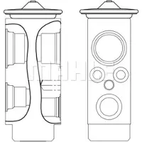 MAHLE ORIGINAL Expansionsventil Klimaanlage Expansionsventil AVE 9 000S passend für MERCEDES-BENZ C-Klasse Limousine (W203)