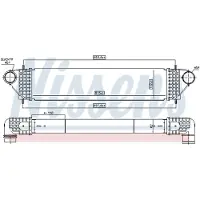 Nissens 961005 Ladeluftkühler LLK für MITSUBISHI OUTLANDER III (GGW, GFW, ZJ) Turbo Intercooler