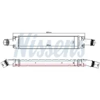 Nissens 961466 Ladeluftkühler LLK für AUDI A4 B9 Avant (8W5, 8WD) Turbo Intercooler