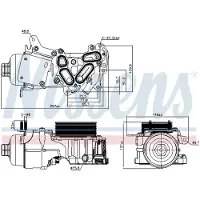 Nissens Ölkühler, Motoröl 91124