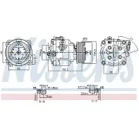 Nissens Kompressor, Klimaanlage 890806 für OPEL VAUXHALL CHEVROLET