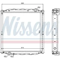 Nissens Kühler, Motorkühlung 62877A