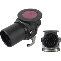FEBI BILSTEIN FEBI Stecker 171817, 24V, 7-polig, ABS/EBS System, rund, Schraubanschluss, verdrehte Ausführung