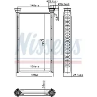 Nissens Wärmetauscher, Innenraumheizung 707209