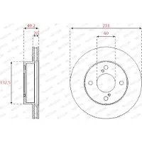FERODO Bremsscheiben DDF2689C vorne, belüftet, 2 Stück