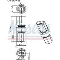 Nissens Druckschalter Klimaanlage 301098 für VW Golf IV Schrägheck (1J1) Aluminium