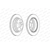FERODO Bremsscheiben DDF2313C hinten, belüftet, 2 Stück
